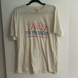 Dolly For President graphic tee- size XL